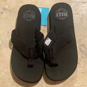 REEF Black Sandy Sandals